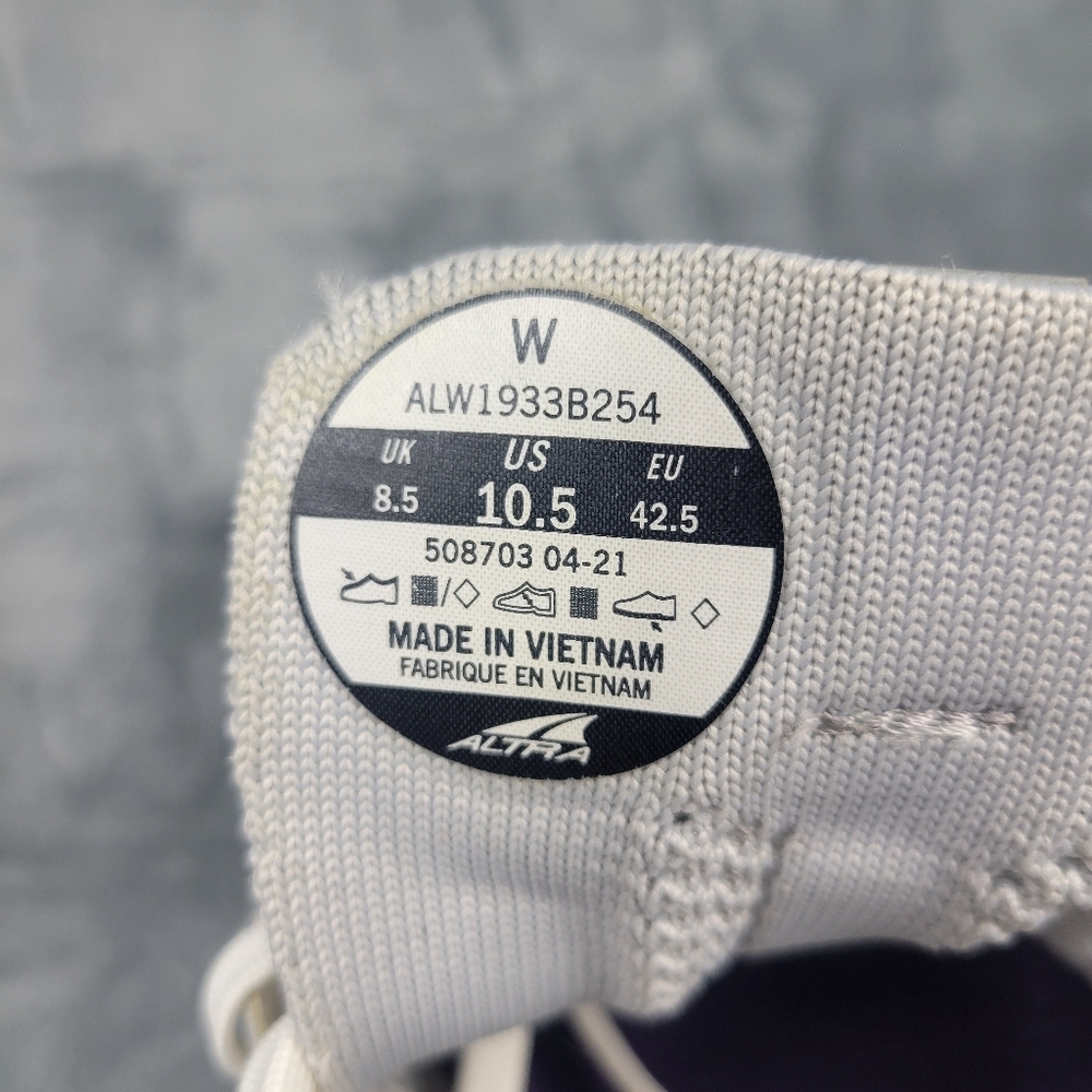 Altra Escalante Racer Gray/Purple Running Shoes Women's Size 10.5 - Picture 8 of 9